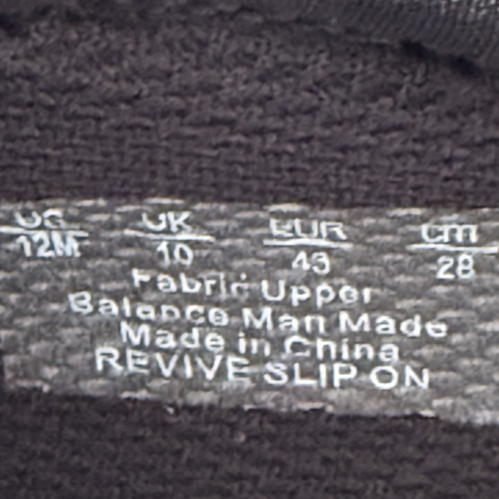Ryka NEW Revive Washable Recovery Slip-Ons Sz 12W Black Flats Rubber Sole - Picture 7 of 7
